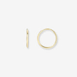 14k Gold Mini Thread Hoop Earrings Hoops & Huggies Zoe Lev Jewelry