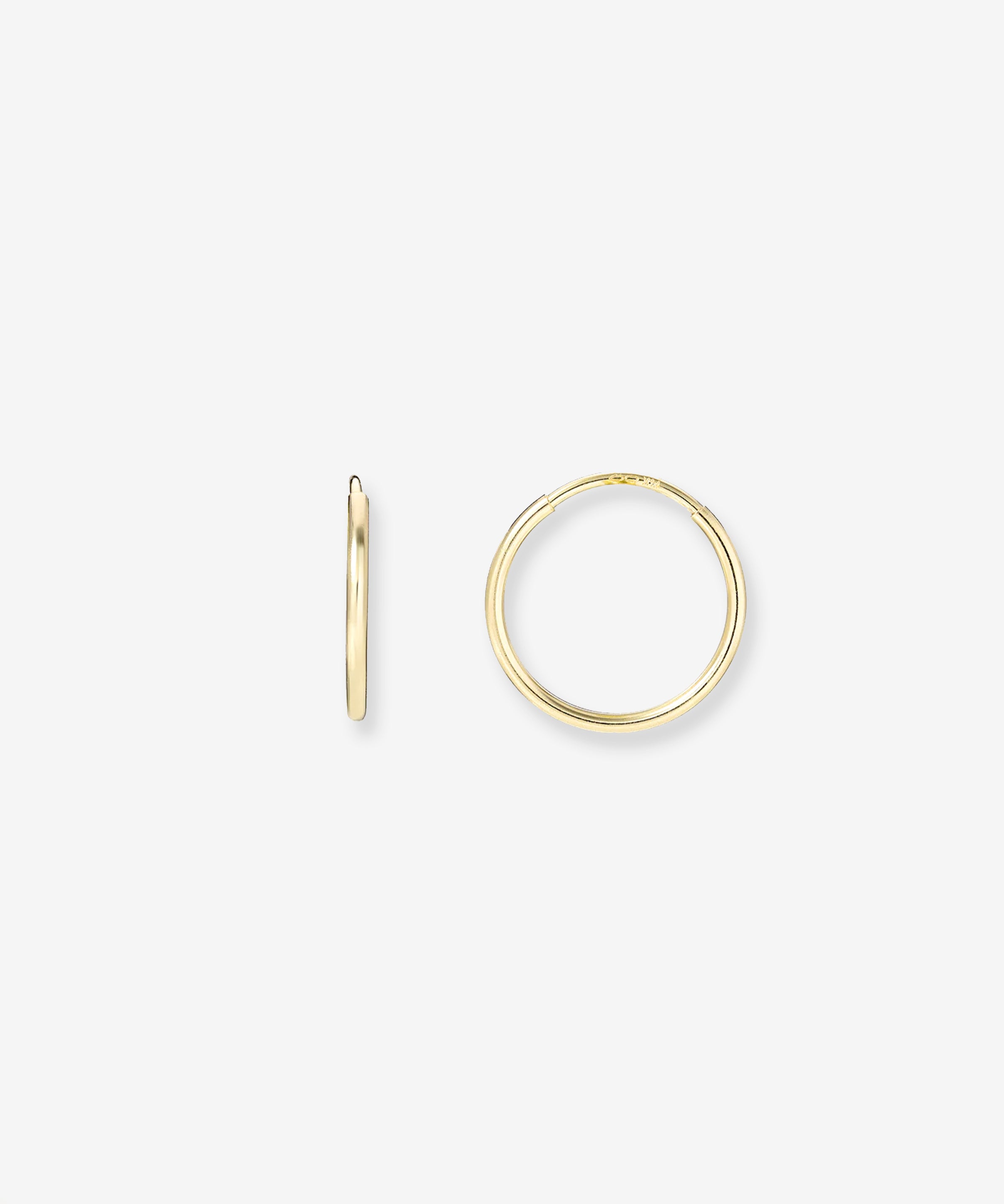 14k Gold Mini Thread Hoop Earrings Hoops & Huggies Zoe Lev Jewelry
