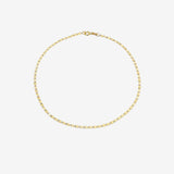 14k Gold Mirror Chain Anklet Chains Zoe Lev Jewelry