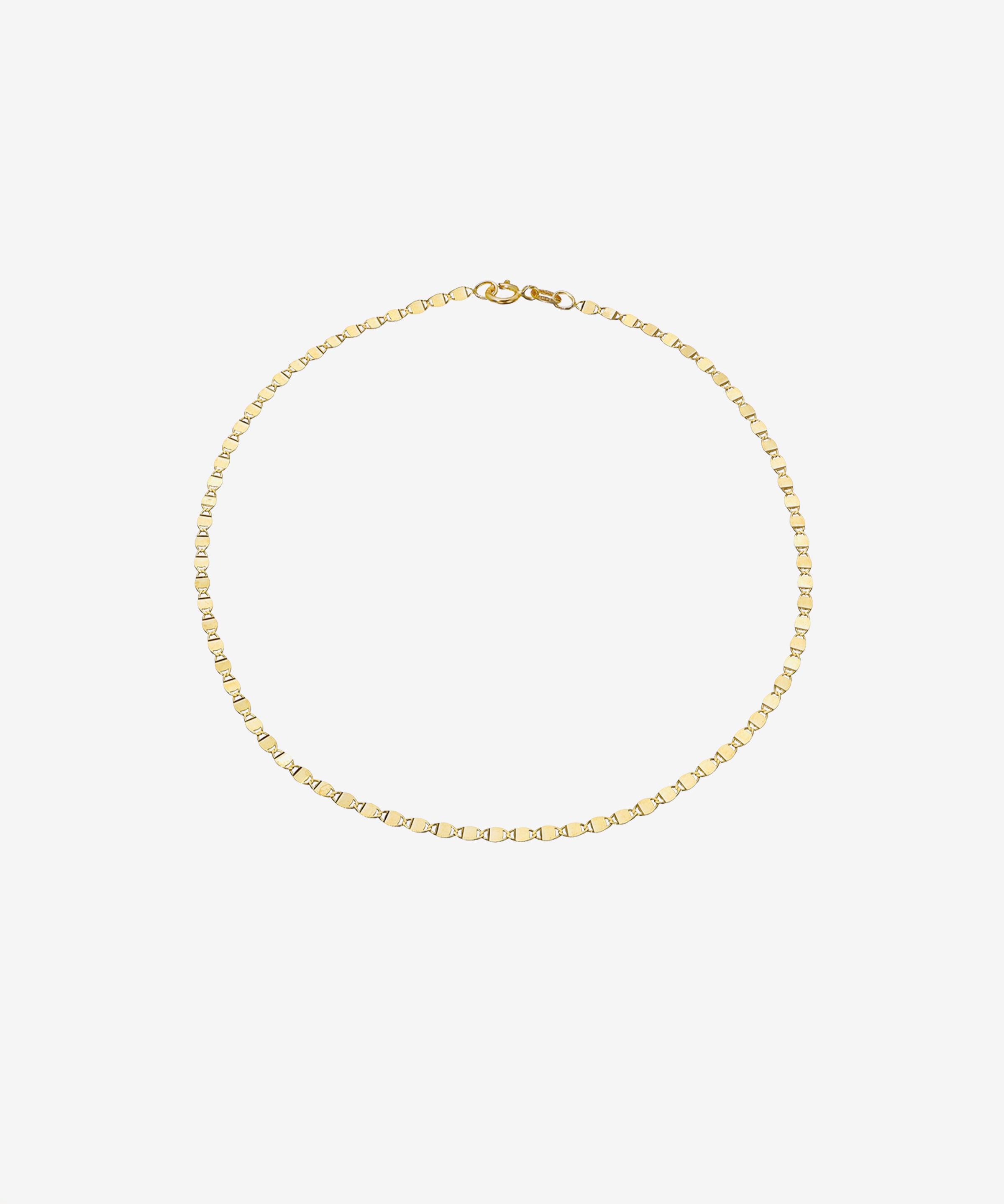 14k Gold Mirror Chain Anklet Chains Zoe Lev Jewelry