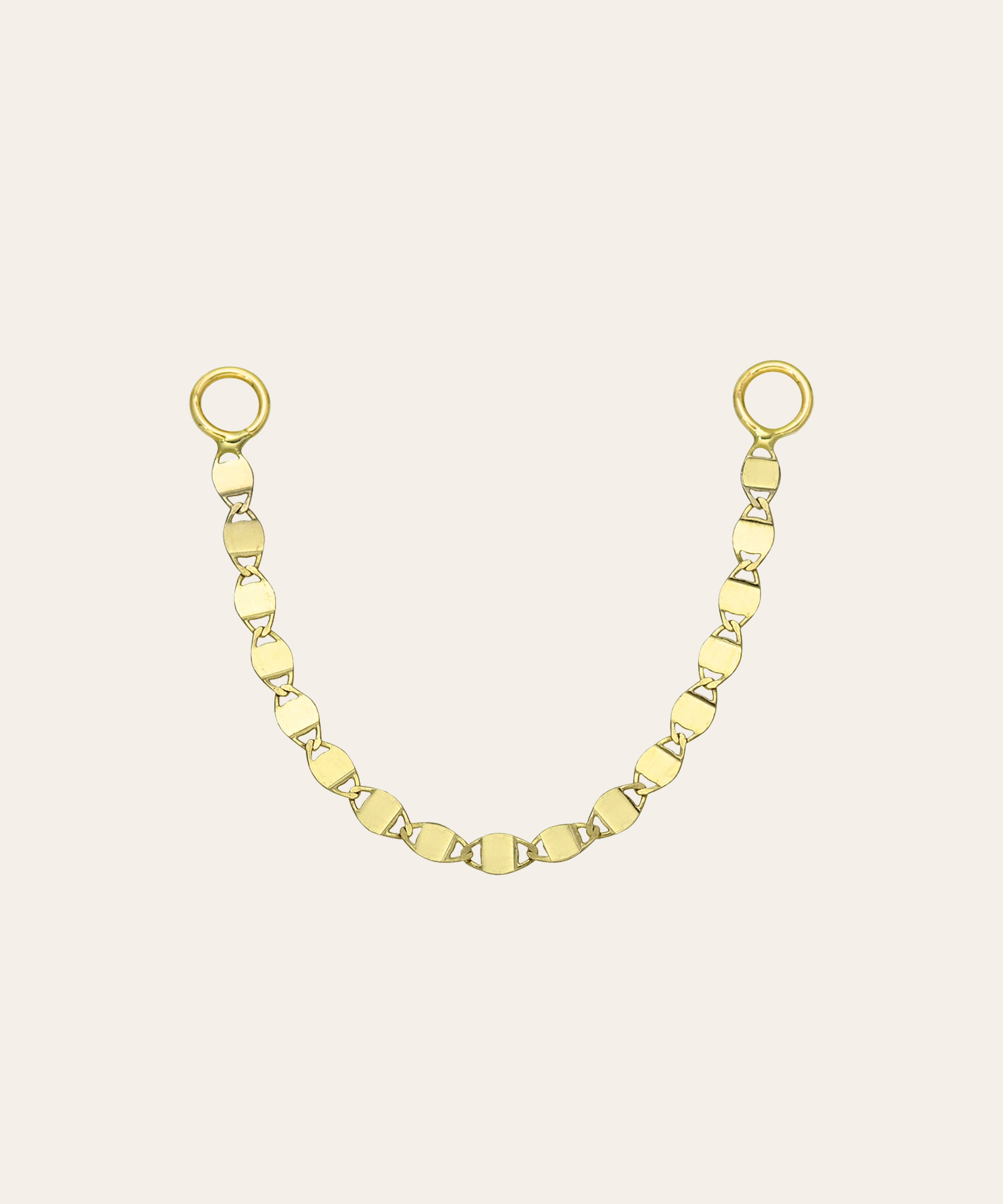 14k Gold Mirror Ear Chain Accessories Zoe Lev Jewelry