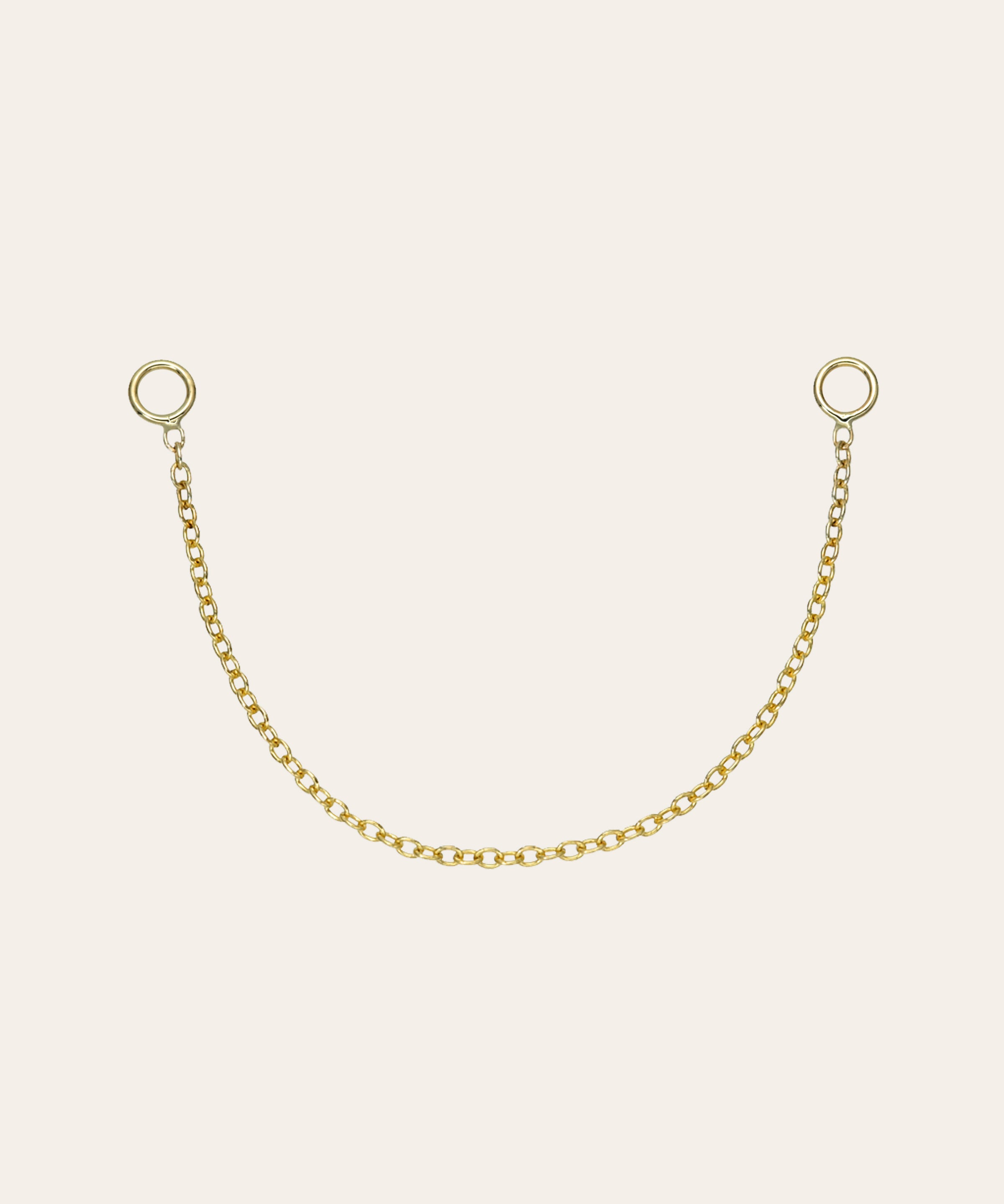 14k Gold Ear Chain Accessories Zoe Lev Jewelry