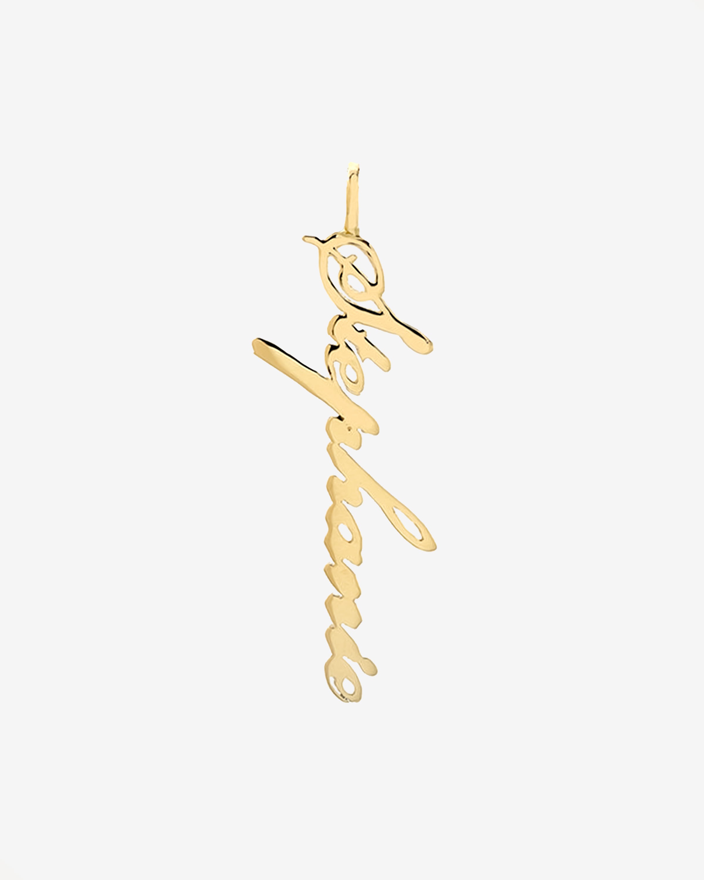 14k Gold Name Pendant Personalized Zoe Lev Jewelry