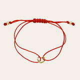 14k Gold Open Heart Fortune Bracelet Fortune Zoe Lev Jewelry