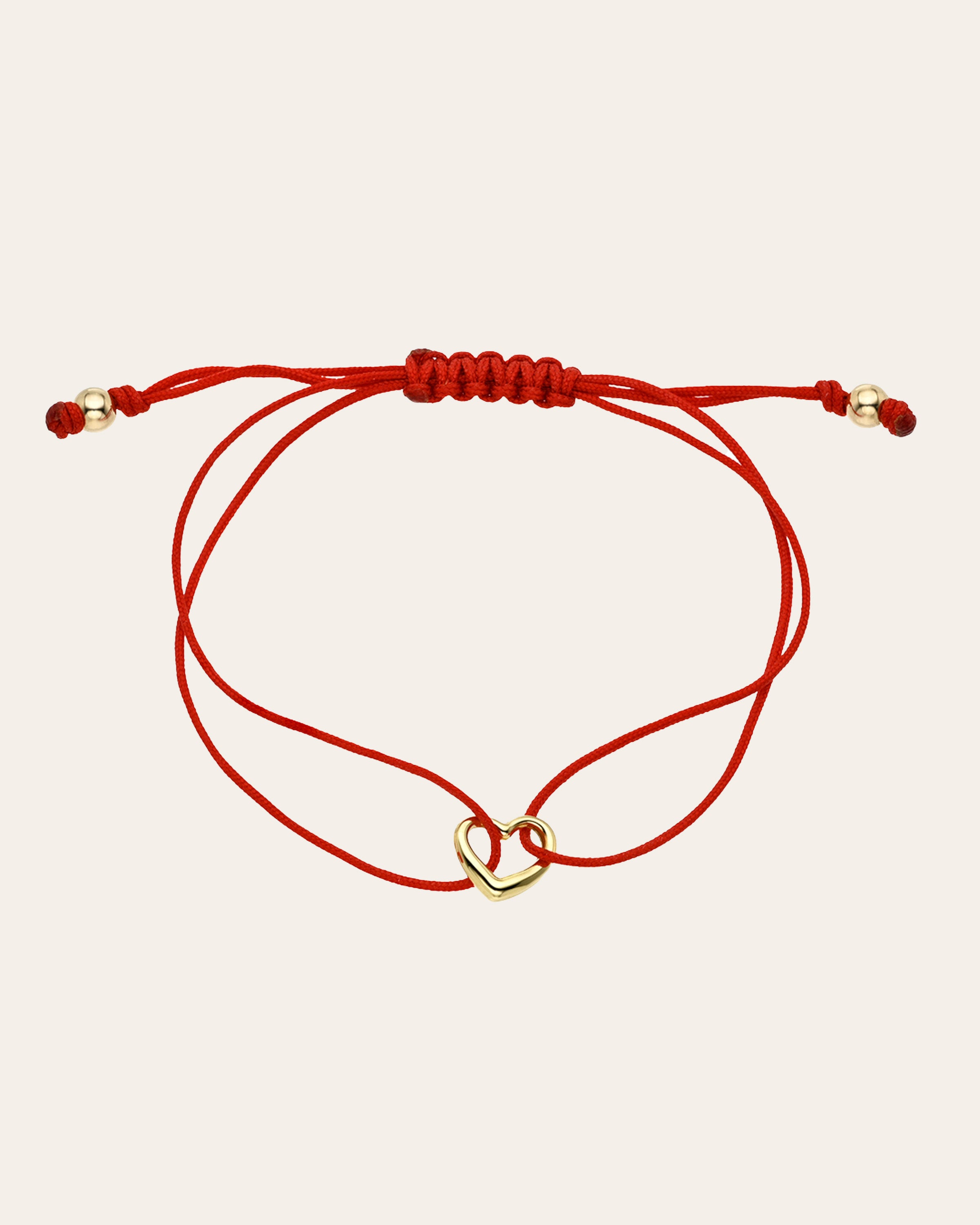 14k Gold Open Heart Fortune Bracelet Fortune Zoe Lev Jewelry