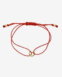14k Gold Open Heart Fortune Bracelet Fortune Zoe Lev Jewelry
