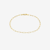 14k Gold Open Link Chain Anklet Chains Zoe Lev Jewelry