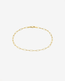 14k Gold Open Link Chain Anklet Chains Zoe Lev Jewelry