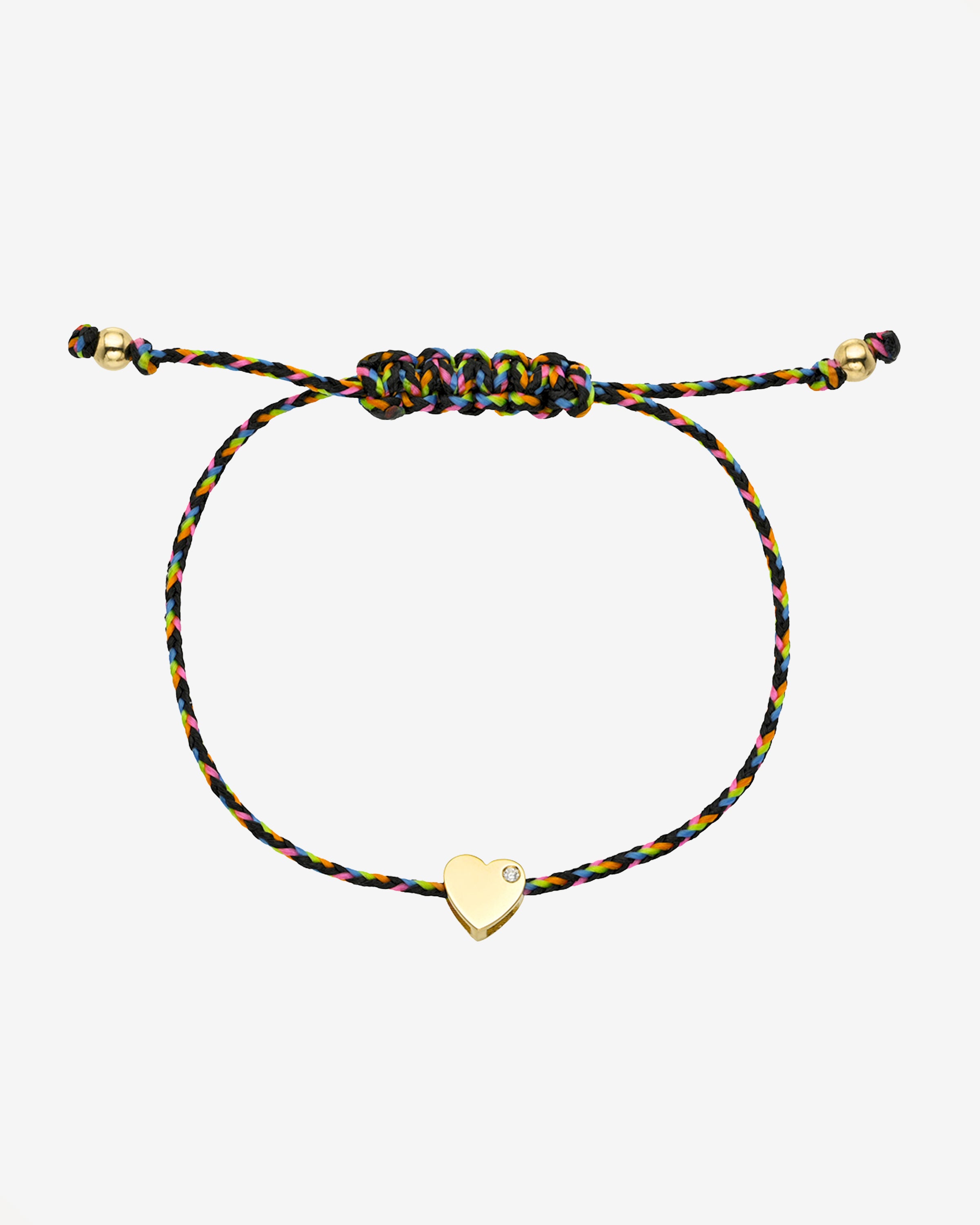 14kgfアリゾナターコイズハートブレスレット 14k Gold Paracord Heart Fortune Anklet