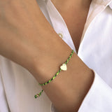 14k Gold Paracord Heart Fortune Bracelet Fortune Zoe Lev Jewelry