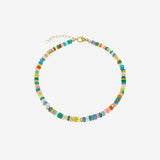 14k Gold Rainbow Opal Segment Anklet Zoe Lev Jewelry