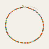 14K Gold Rainbow Opal Segment Bead Necklace Zoe Lev Jewelry