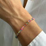 Rainbow Opal Segment Bracelet - 6.5" SAMPLE SALE Zoe Lev Jewelry