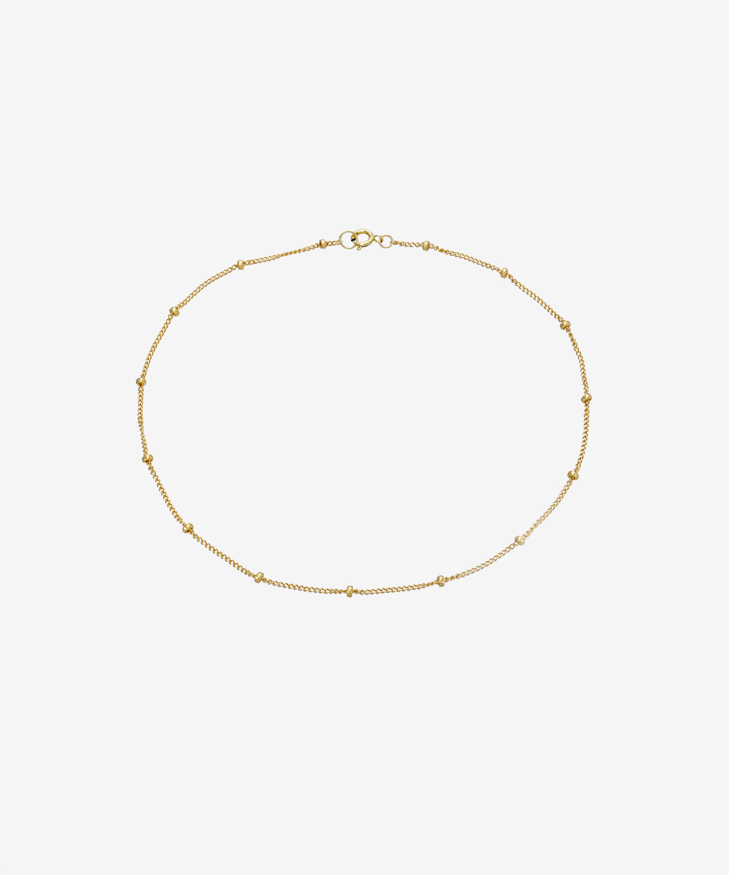 14k Gold Segment Chain Anklet Chains Zoe Lev Jewelry