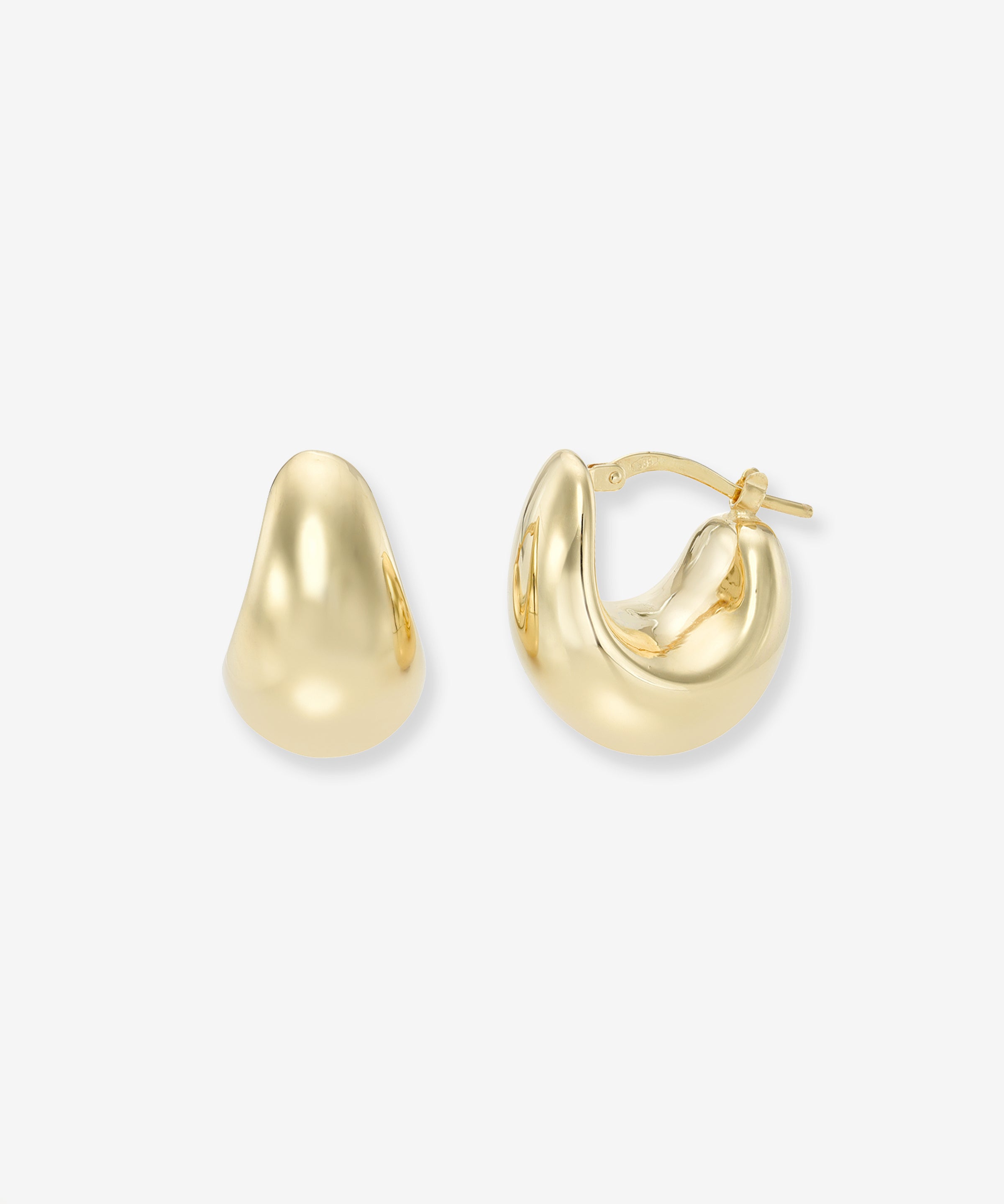 14k Gold Small Bubble Hoops Hoops & Huggies Zoe Lev Jewelry
