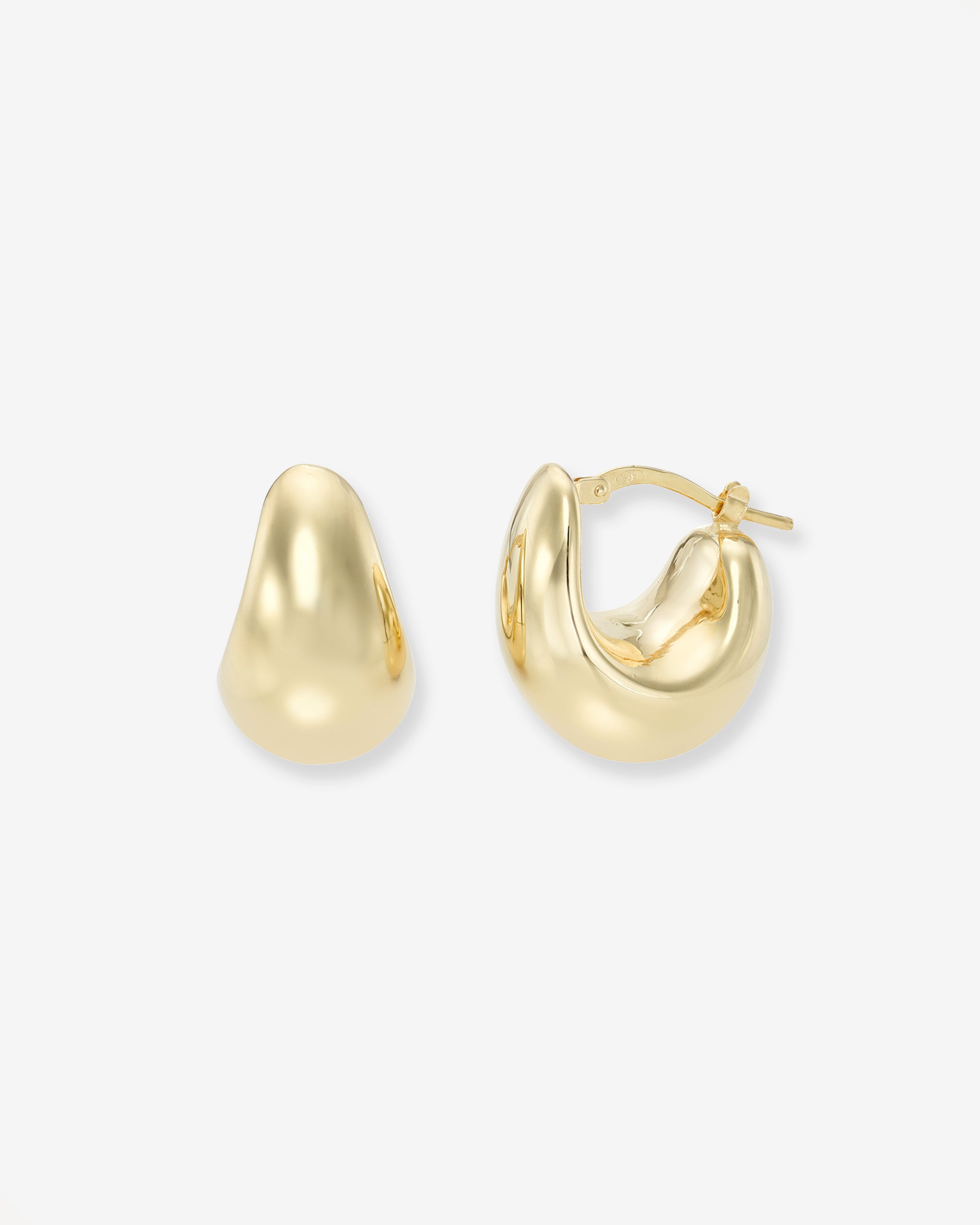 14k Gold Small Bubble Hoops Hoops & Huggies Zoe Lev Jewelry