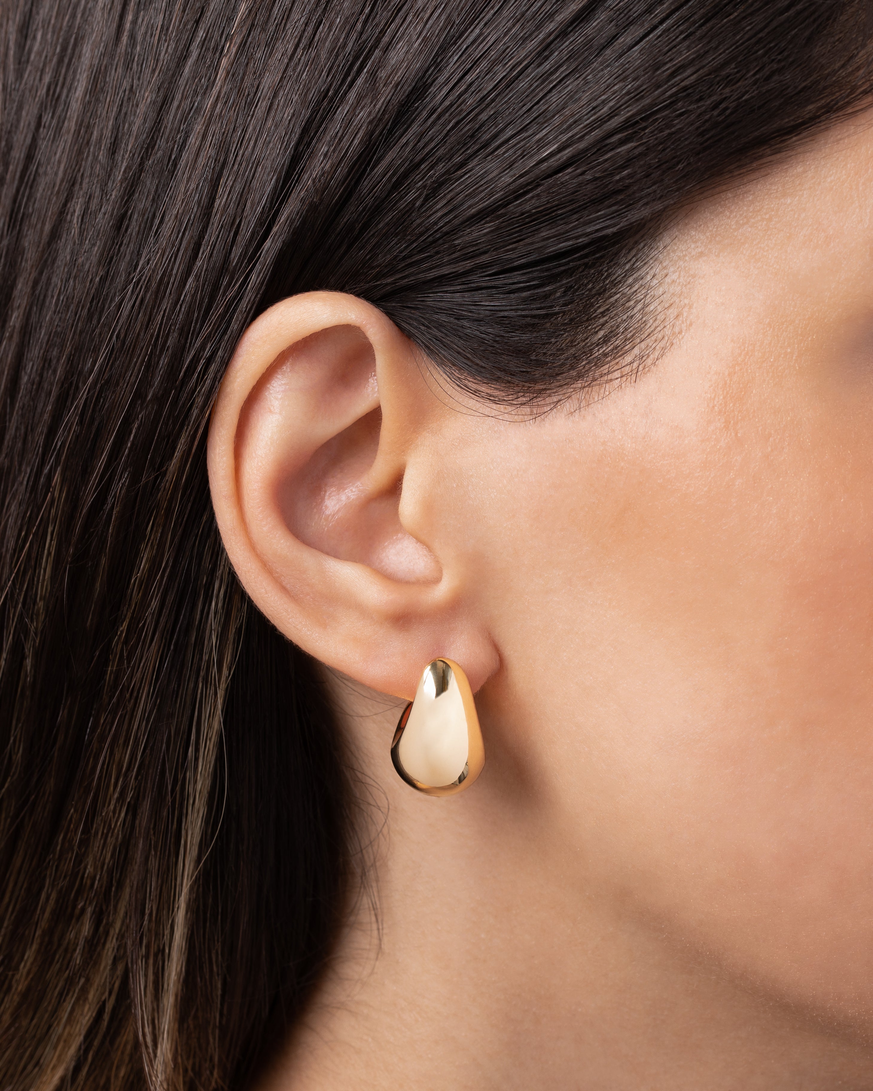 14k Gold Small Bubble Hoops Hoops & Huggies Zoe Lev Jewelry