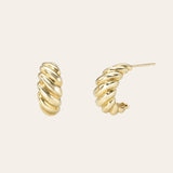 14k Small Croissant Studs - Pair SAMPLE SALE Zoe Lev Jewelry