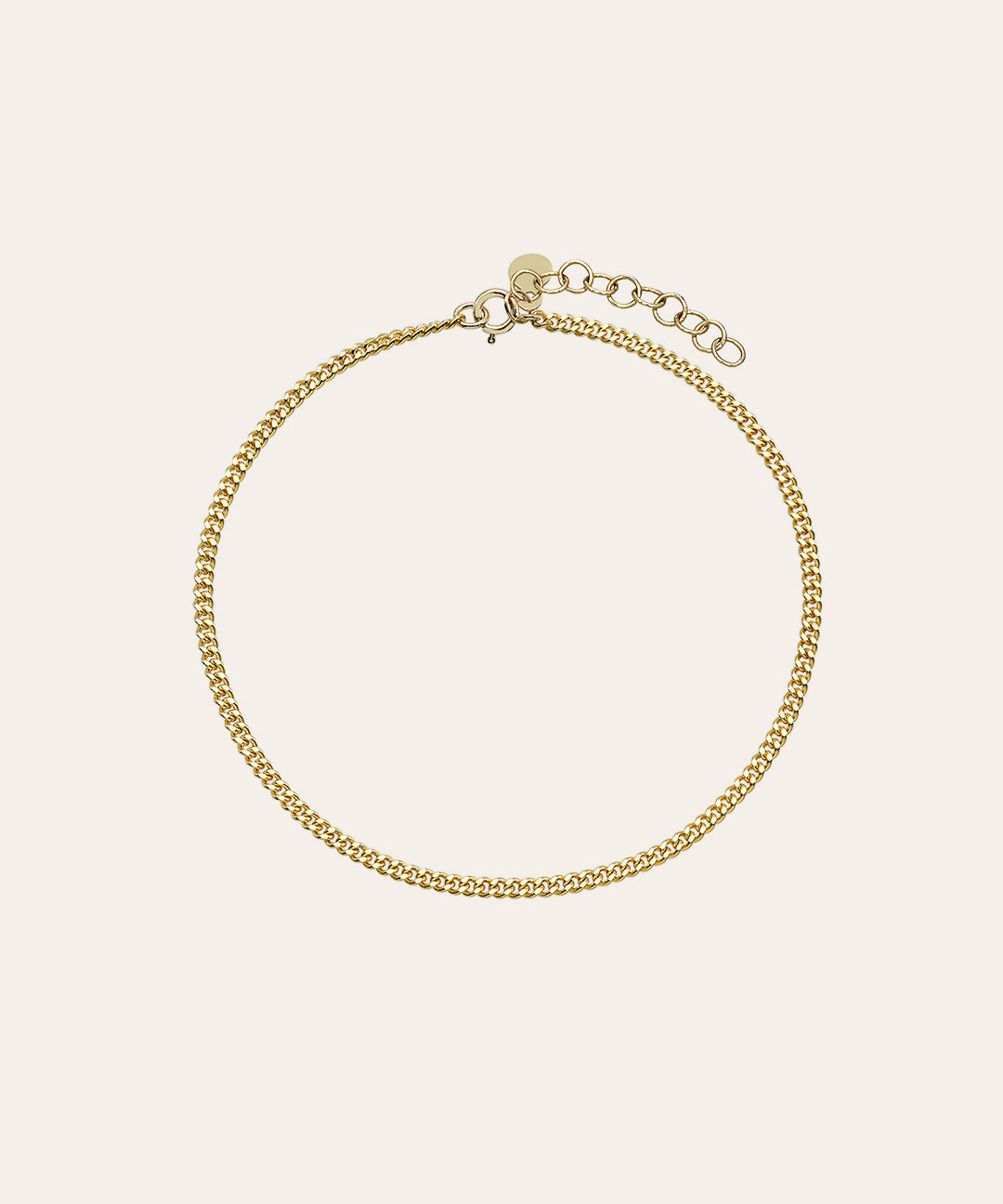 14k Gold Small Curb Link Chain Bracelet Chains Zoe Lev Jewelry