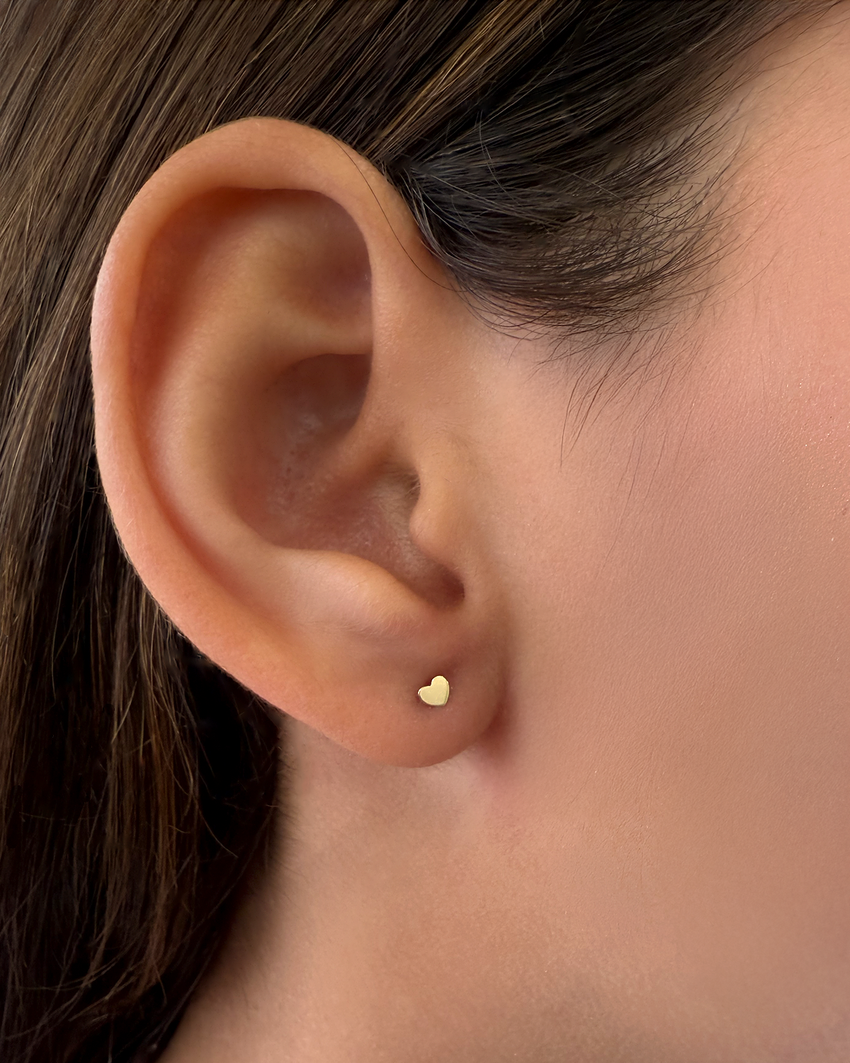 14k Gold Small Hearts Stud Earrings Kids Zoe Lev Jewelry