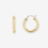 14k Gold Small Thick Hoop Earrings Hoops & Huggies Zoe Lev Jewelry