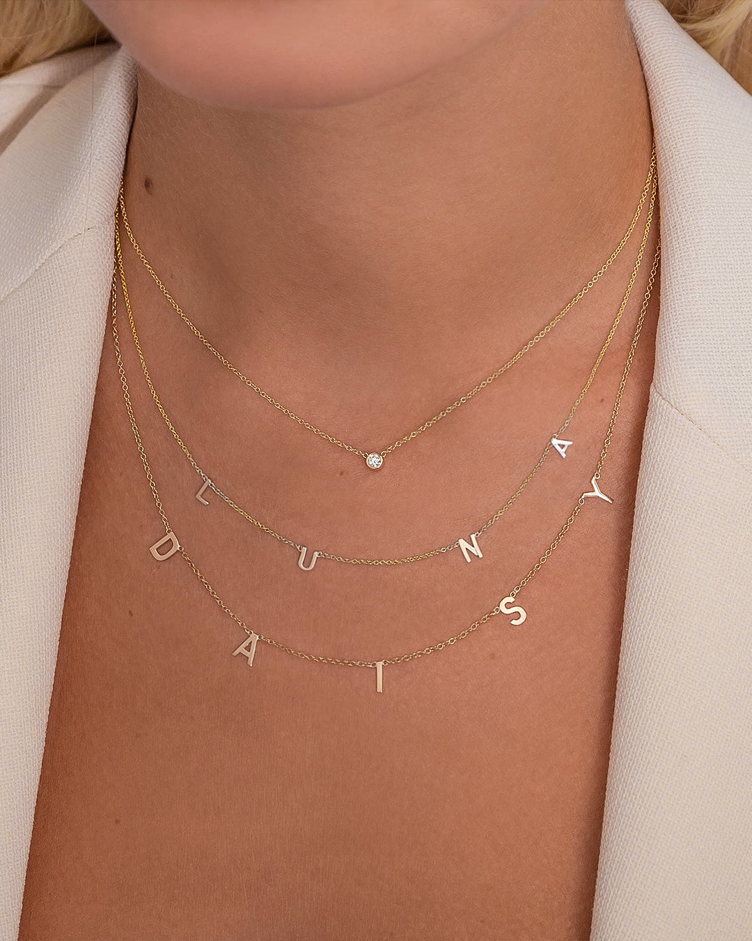 Large Bezel Diamond Necklace Zoe Lev Jewelry