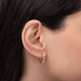14k Gold Spike Huggie Earrings Hoops & Huggies Zoe Lev Jewelry