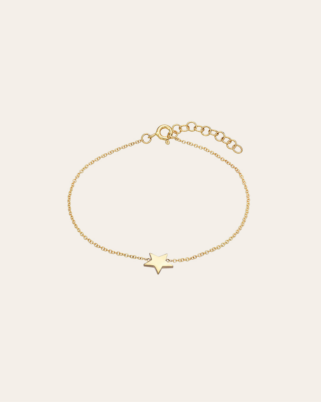 14k Gold Star Bracelet