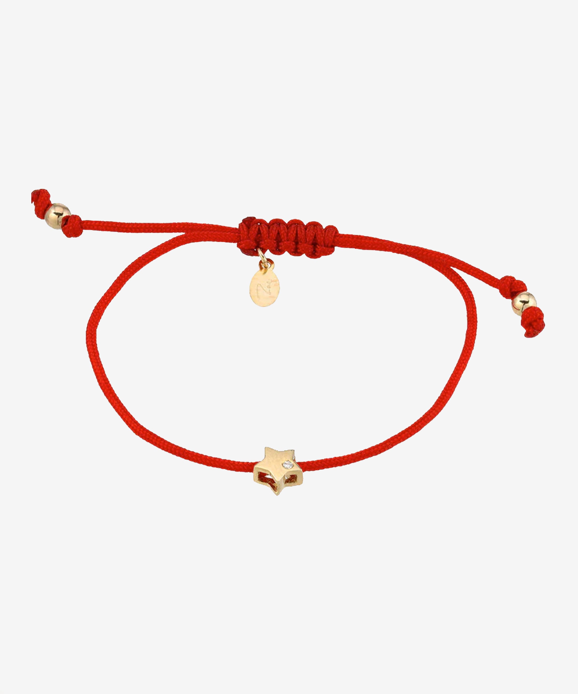 14k Gold Star with Diamond Fortune Anklet Fortune Zoe Lev Jewelry