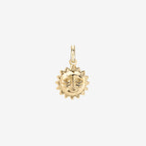 14k Gold Sun Pendant