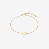 14k Gold Tiny Butterfly Bracelet Zoe Lev Jewelry