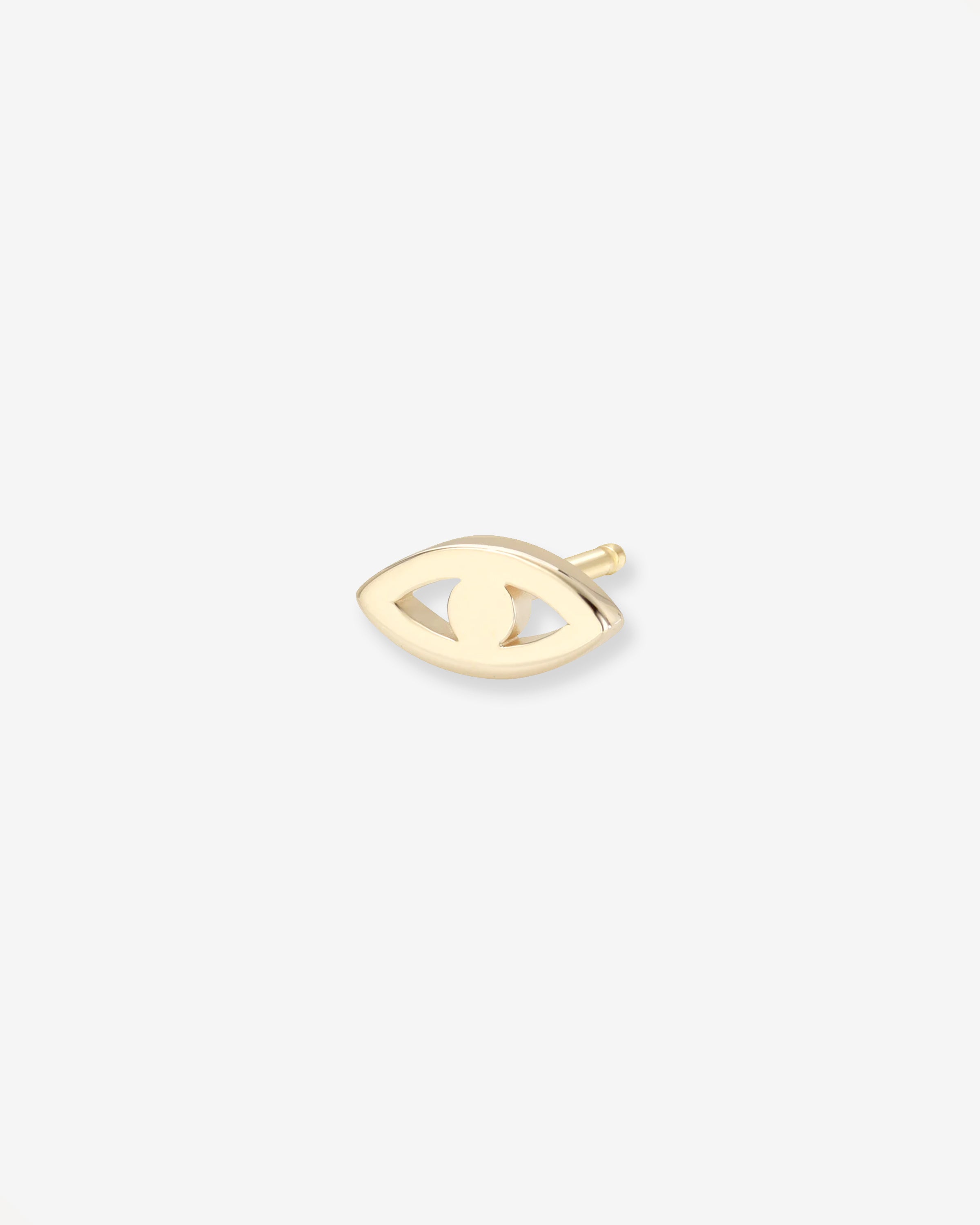14k Gold Tiny Evil Eye Stud Earring Zoe Lev Jewelry