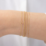14k Gold Tiny Horseshoe Bracelet Zoe Lev Jewelry