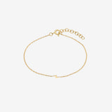 14k Gold Tiny Lightning Bolt Bracelet Zoe Lev Jewelry