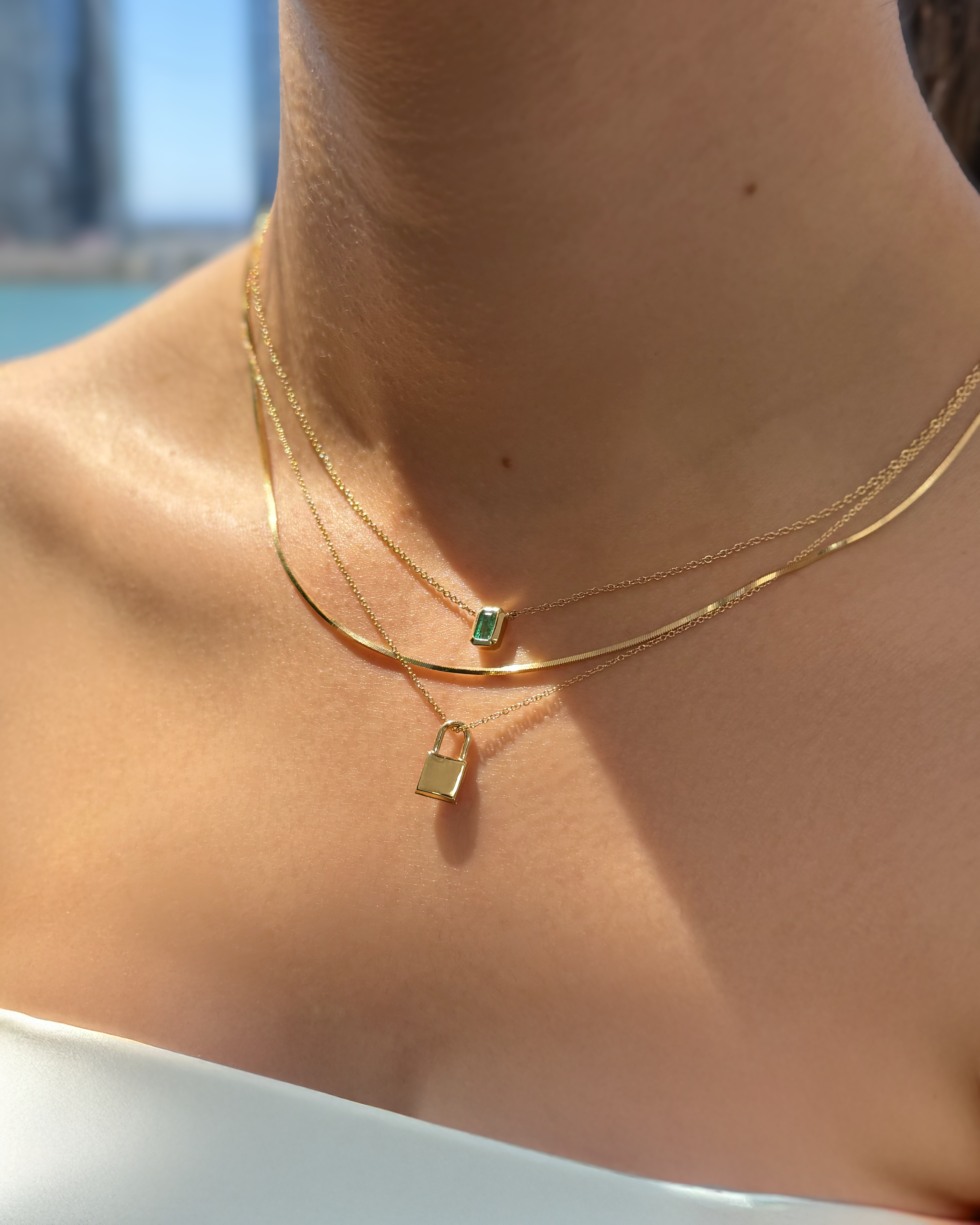 Padlock Pendant Vermeil Zoe Lev Jewelry