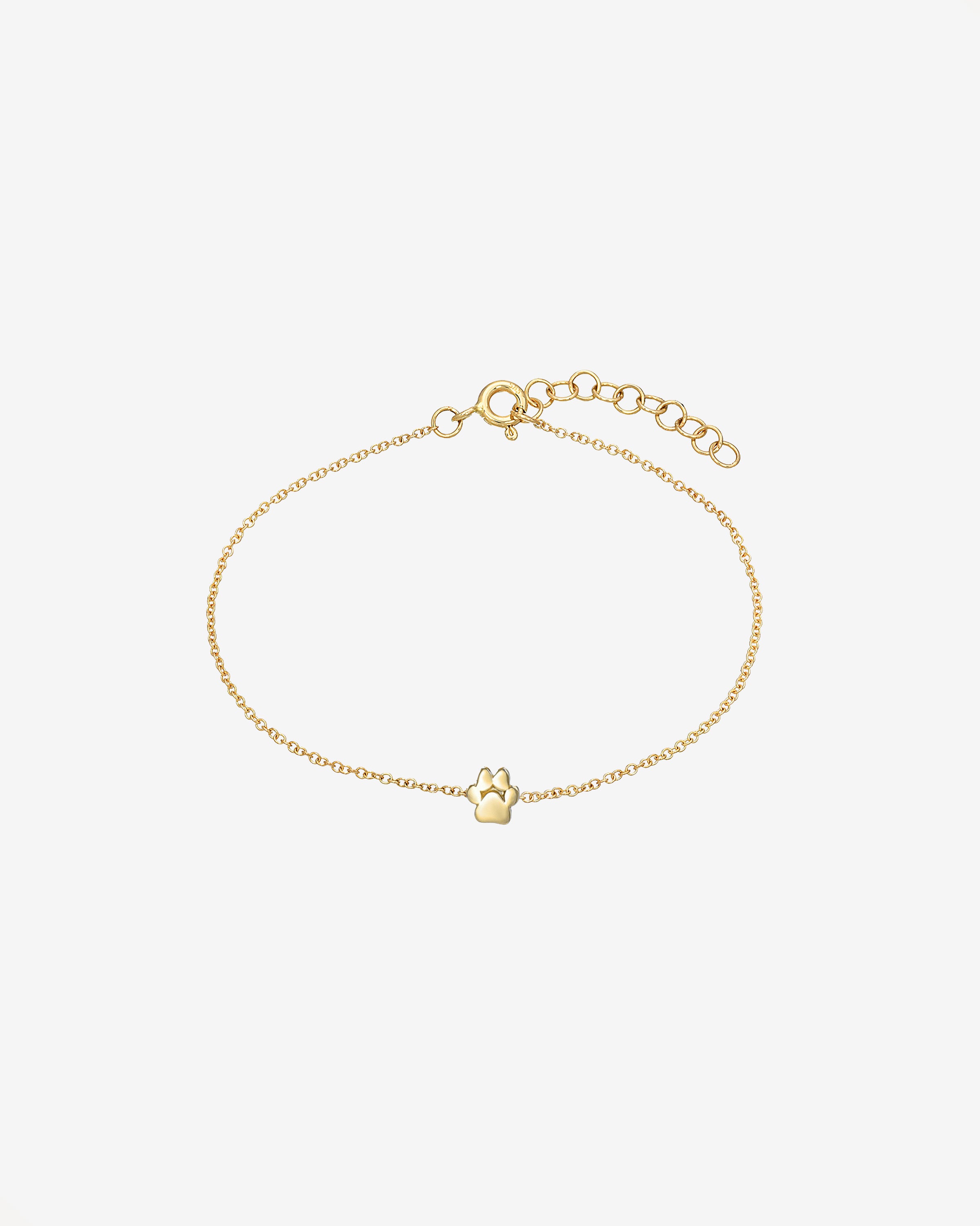 14k Gold Tiny Paw Bracelet Zoe Lev Jewelry