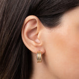 14k Gold Trio Hoop Earrings Hoops & Huggies Zoe Lev Jewelry