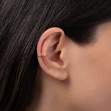 14k Gold Twist Ear Cuff Ear Cuffs Zoe Lev Jewelry
