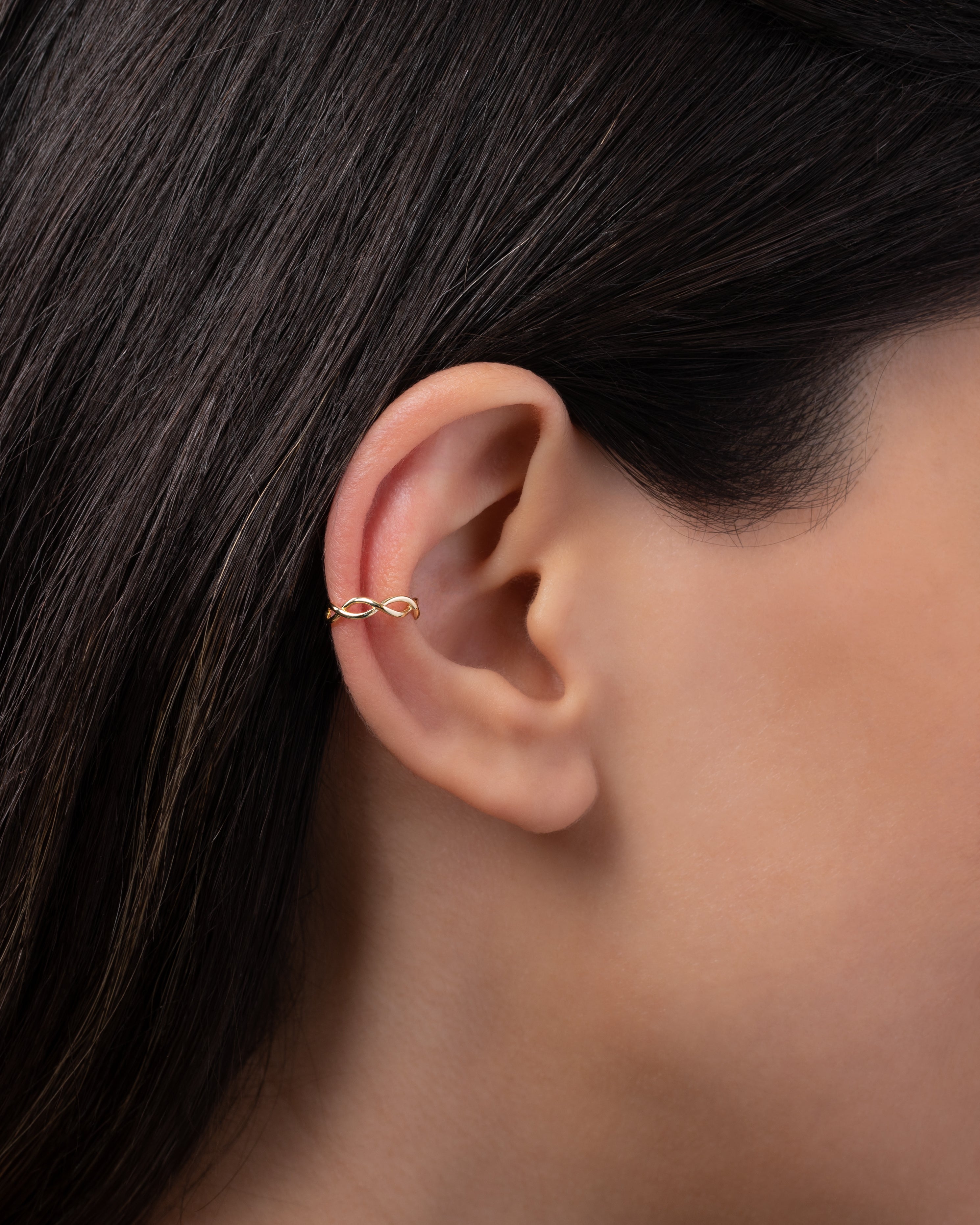 14k Gold Twist Ear Cuff Ear Cuffs Zoe Lev Jewelry