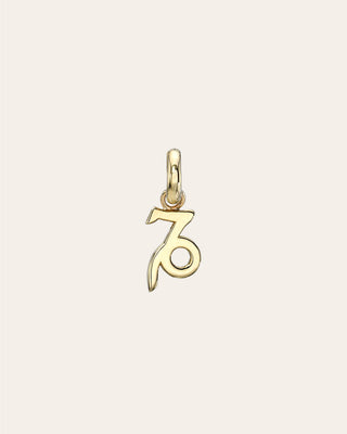 14k Gold Zodiac Pendant