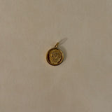14k Gold and Diamond Lion Medallion Pendant SAMPLE SALE Zoe Lev Jewelry