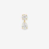 14k Lab Diamond Pear Drop Stud Earring Studs Zoe Lev Jewelry