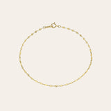 14k Gold Mini Mirror Chain Bracelet Chains Zoe Lev Jewelry
