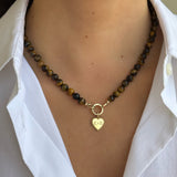 14K Large Smooth Beaded Necklace Personalized Zoe Lev Jewelry