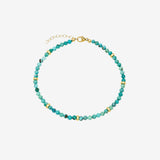 14k Turquoise Segment Anklet Zoe Lev Jewelry