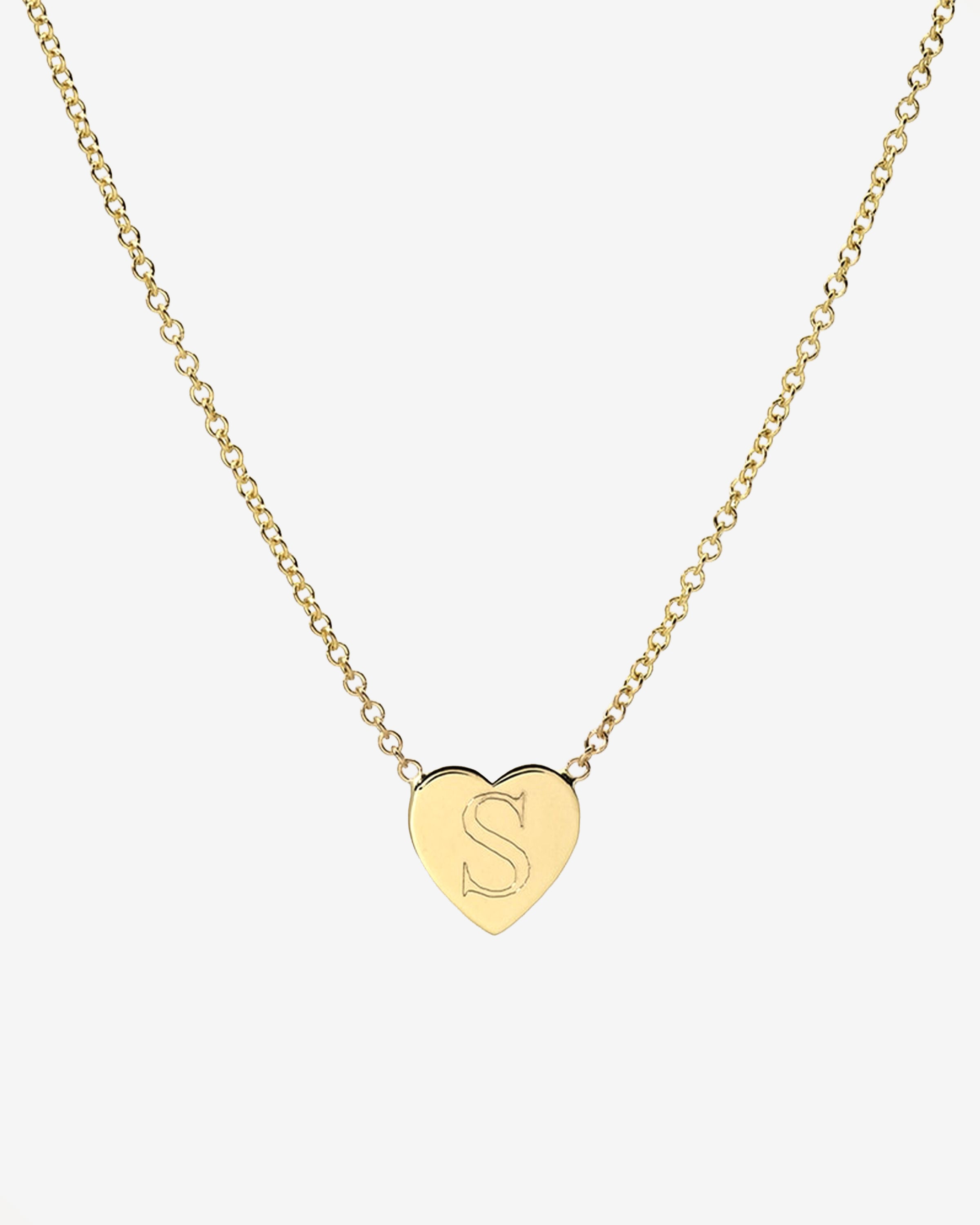 14k Gold Heart Necklace Personalized Zoe Lev Jewelry