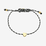 14k Gold Paracord Heart Fortune Bracelet Fortune Zoe Lev Jewelry