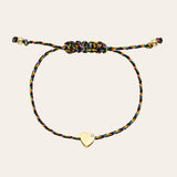 14k Gold Paracord Heart Fortune Anklet Fortune Zoe Lev Jewelry