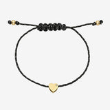 14k Gold Paracord Heart Fortune Bracelet Fortune Zoe Lev Jewelry