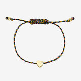 14k Gold Paracord Heart Fortune Bracelet Fortune Zoe Lev Jewelry